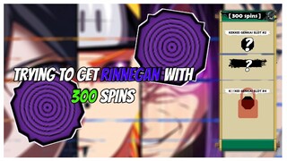 Shinobi Life 2 - TRYING TO GET RINNEGAN WITH 300+ SPINS | Roblox |