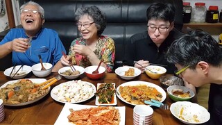 추석명절엔 가족먹방~! 안동찜닭, 로제찜닭, 추억의 7080 샐러드, 배추김치, 파김치 MUKBANG KOREAN FOOD COOKING ASMR | EATING SHOW