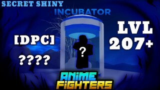 INCUBADORA LVL 207+ SECRET SHINY DE SOLID GOLD [DPC] ??? MUITO FORTE ANIME FIGHTERS SIMULATOR ROBLOX