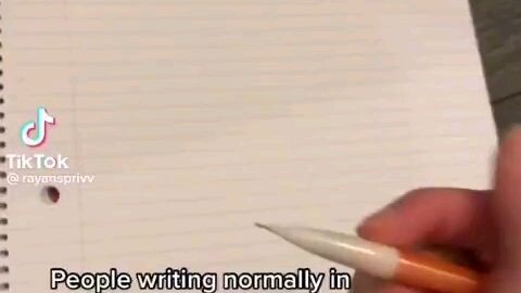 them: how do u write on ur notebook