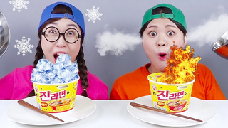 ท้าทายร้อน vs เย็น โดนา DONA Mukbang