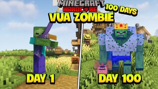 TÓM TẮT 100 NGÀY LÀM ZOMBIE ĐI CẮN NGƯỜI TRÔNG NHƯ THẾ NÀO ? MINECRAFT SIÊU KHÓ
