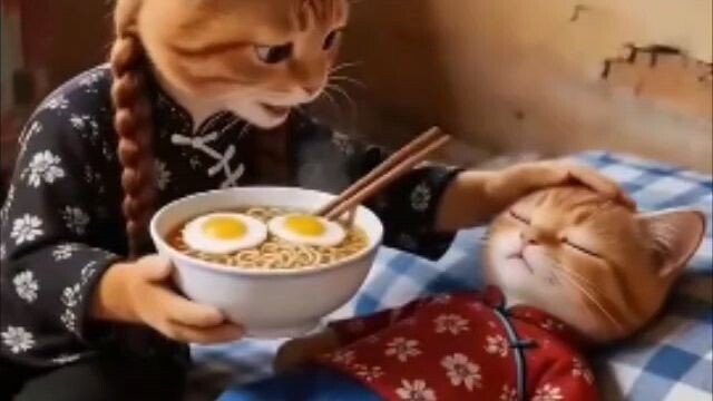 母猫正在哭