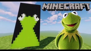 Minecraft KERMIT THE FROG Banner Design Tutorial!