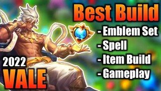 VALE BEST BUILD 2022 | TOP 1 GLOBAL VALE BUILD | VALE - MOBILE LEGENDS | MLBB