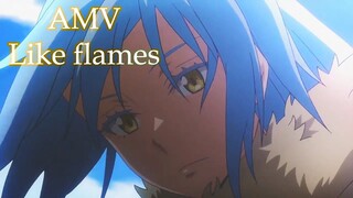 AMV Tensei shitara Slime Datta Ken (Like flames-Mindaryn)