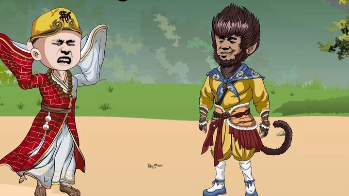 Trong tập 2, Đường Tam Tạng và Tôn Ngộ Không thi nhau đội chiếc băng đô chặt, giây tiếp theo, đầu Đư