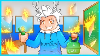 AKU MEMBAKAR SEMUANYA SUPAYA TIDAK MASUK SEKOLAH!