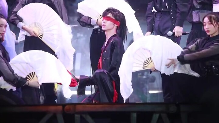 [Song Jiyang | Lonely City] Red is a demon of the human world || Dancing blindfolded, high ponytail 