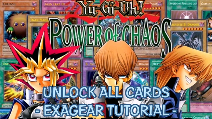 Yu-Gi-Oh POWER OF CHAOS - UNLOCK ALL CARDS (TUTORIAL) | Exagear | Android