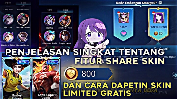 CARA DAPETIN SKIN LIMITED GRATIS & DAN FITUR SEMUA SKIN JADI GRATIS⁉️DI EVENT UNDANG TEMAN KEMBALI‼️