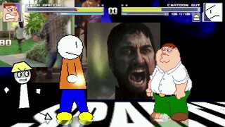 AN Mugen #288: Peter Griffin VS Cartoon Guy & Kung Fu Fiunn