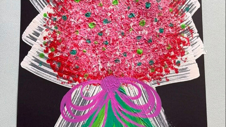 วันแม่ใกล้เข้ามาแล้ว มาชวนลูกวาดช่อดอกดาวทั่วฟ้าด้วยกระดาษแข็งและตาข่ายใส่ผลไม้กันเถอะ ทำง่ายแถมสนุก