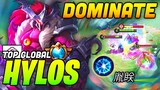 100% Guardian! Domination Hylos Gameplay | Top Global Hylos 胤眹 ~ Mobile Legends