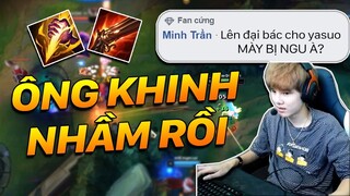 Bị Chính Fan Cứng Khinh Thường Gầy Cầm Yasuo Lên Đại Bác | Gầy Best Leesin