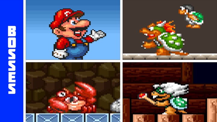 Super Mario All Stars (SNES) - All Bosses