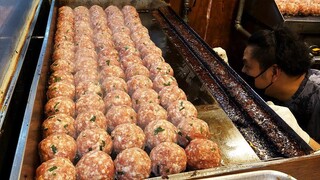 / popular hamburger steak - korean street food