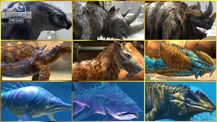 ALL  AQUATIC & ALL CENOZOIC [Part 2] Hybrid & Legendary | Jurassic World The Game