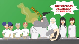 Berak saat pelajaran olahraga - animasi lucu