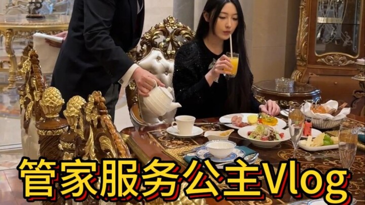 Phim thần tượng thành hiện thực! Quản gia phục vụ vlog hàng ngày của công chúa