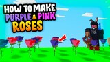 How to make PINK and PURPLE Roses!! in Roblox Islands (Skyblock)