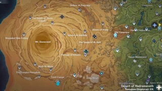 Cara Membuka Map Dessert of Hadramaveth【Genshin Impact】