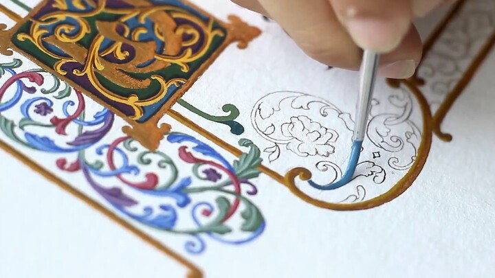 Tri Le's painting process is so detailed! I could watch her paint all day!