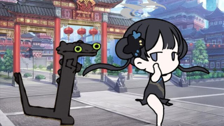 【Arknights】Tarian Toothless oleh Hime Saki (Penulis: YouTube @user-pj5sp3mb5j)