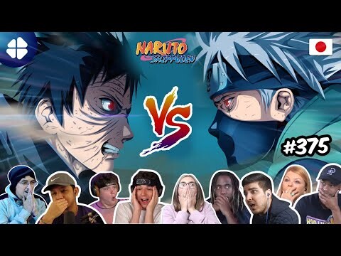 🔥Kakashi VS Obito Uchiha 👊(Shippuden 375) Reaction Mashup | 🇯🇵 [ナルト 疾風伝] [海外の反応]