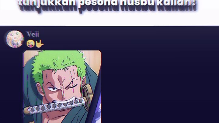 Zoro sape nih 😋