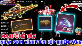 FREE FIRE | Review M4A1 CHẾ TÁC Mới, Cách Nhận HỘP KHIÊN VÀNG Nhận SKIN MIỄN PHÍ Thành Công 100%