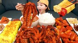 밥도둑 매운낙지볶음 & 계란말이 쏘세지 집밥 먹방 ❤ Spicy Octopus & Korean style home cooked meal Mukbang ASMR Ssoyoung