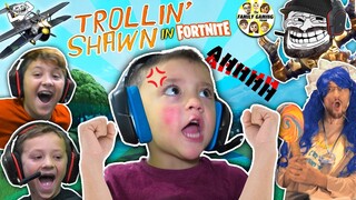 3 YEAR OLD SHAWN, MASTER of FORTNITE! (FGTEEV Trollin' - haha Big Baby)