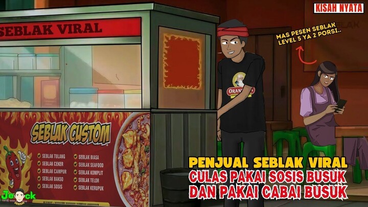PENJUAL SEBLAK VIRAL CULAS PAKAI SOSIS KADALUARSA DAN SAYURAN BUSUK  SINETRO