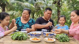 Canh Xiêm Lo Chuối Sáp Khô Cá Dứa Ngào Giấm Đường Ai Ăn Món Này Nhớ Mãi Miền Tây| TKQ & Family T738