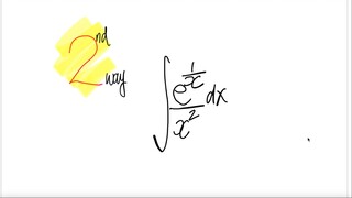 2nd way: exp integral ∫e^(1/x)/x^2 dx