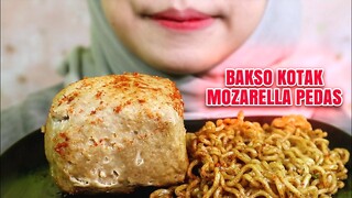 ASMR BAKSO KOTAK MERCON ISI MOZARELLA PEDAS LAVA | ULUL ASMR MUKBANG INDONESIA