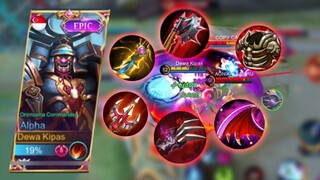 ALPHA HERO YANG LAGI NAIK DAUN, PAKE ITEM SERBA MERAH FULL LIFESTEAL - Mobile Legends Indonesia