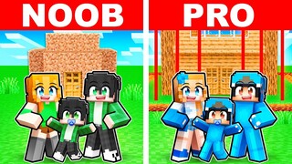 Having a NOOB vs PRO Family In Minecraft!