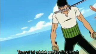 Begitu kelihatan perbedaan jauh kekuatan antara zoro vs mihawk