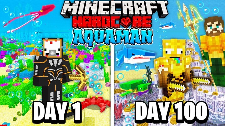 I Survived 100 Days in Aquaman Universe in Minecraft... Here's What Happened...