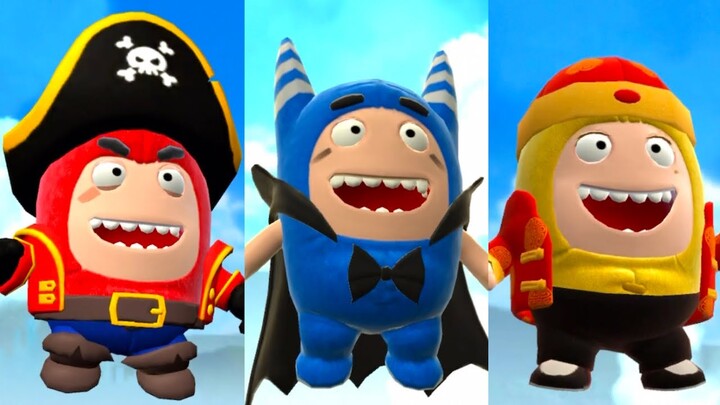 Oddbods Turbo Run - Random Costumes Fuse, Pogo and Bubbles on the Run