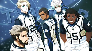 Rin's team vs World five Twixtor clips (Blue Lock Episode 23)