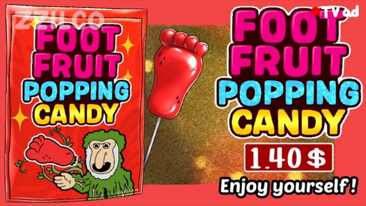 Foot Fruit Popping Candy