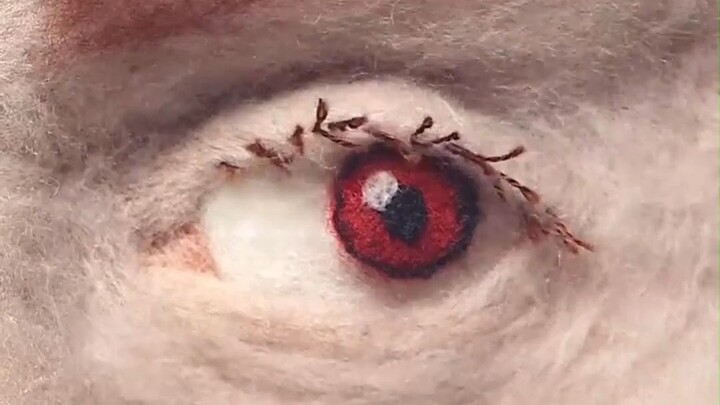 Clifford Beddy, the artist, created a felt stop-motion animation. The video is incredibly soothing a