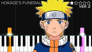 Naruto OST - Hokage’s Funeral | EASY Piano Tutorial