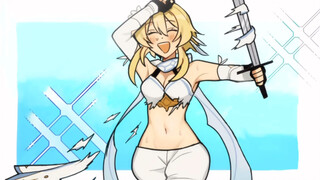 【原神漫配/中文字幕】荧的抗热小技巧～