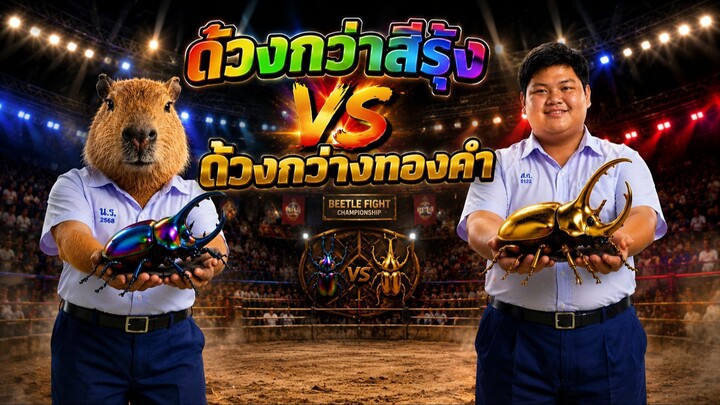 ด้วงกว่างทองคำ VS ด้วงกว่างสีรุ้ง