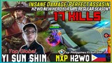H2wo New Hero Yu shun shin, High Damage | Top Global Player H2wo