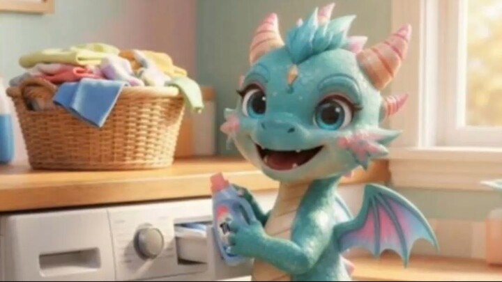 Never Let a Dragon Do the Laundry! 🧺🐉😂 #Shorts
